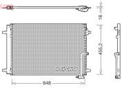 DCN02042 DENSO kondenzátor klimatizácie DCN02042 DENSO