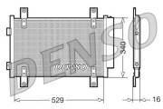 DCN09049 DENSO kondenzátor klimatizácie DCN09049 DENSO