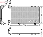 DCN10040 Kondenzátor, klimatizace DENSO