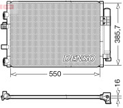 DCN10044 DENSO kondenzátor klimatizácie DCN10044 DENSO