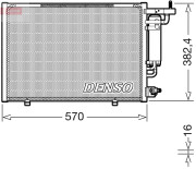 DCN10052 Kondenzátor, klimatizace DENSO