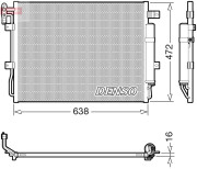 DCN14003 Kondenzátor, klimatizace DENSO