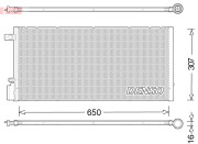 DCN15005 Kondenzátor, klimatizace DENSO