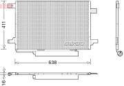 DCN17004 Kondenzátor, klimatizace DENSO