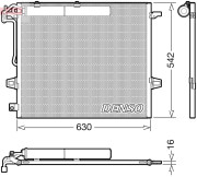 DCN17057 Kondenzátor, klimatizace DENSO