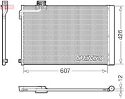 DCN17064 Kondenzátor, klimatizace DENSO