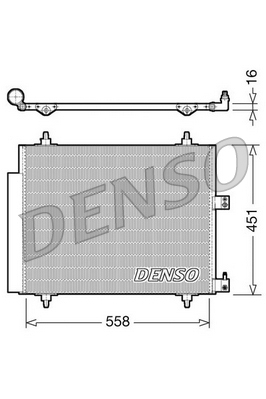 DCN21005 Kondenzátor, klimatizace DENSO