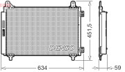 DCN21034 Kondenzátor, klimatizace DENSO