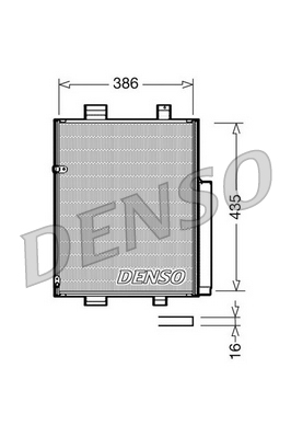 DCN35001 Kondenzátor, klimatizace DENSO