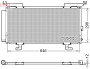 DCN36004 Kondenzátor, klimatizace DENSO