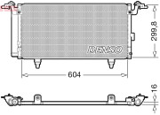 DCN36005 Kondenzátor, klimatizace DENSO