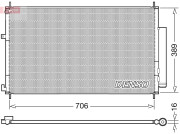 DCN40024 DENSO kondenzátor klimatizácie DCN40024 DENSO