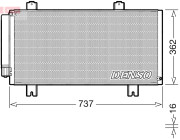 DCN40029 Kondenzátor, klimatizace DENSO