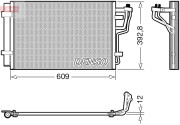 DCN41013 DENSO kondenzátor klimatizácie DCN41013 DENSO