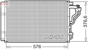 DCN43008 Kondenzátor, klimatizace DENSO