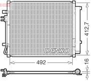 DCN43015 Kondenzátor, klimatizace DENSO