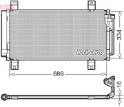 DCN44008 Kondenzátor, klimatizace DENSO