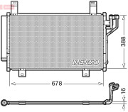 DCN44009 DENSO kondenzátor klimatizácie DCN44009 DENSO