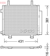 DCN47004 Kondenzátor, klimatizace DENSO