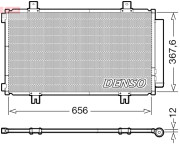 DCN47009 Kondenzátor, klimatizace DENSO