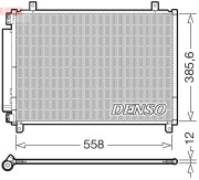 DCN47012 Kondenzátor, klimatizace DENSO