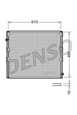 DCN50020 Kondenzátor, klimatizace DENSO