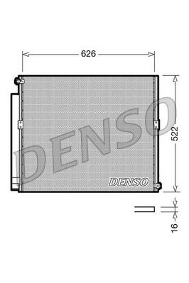 DCN50021 Kondenzátor, klimatizace DENSO