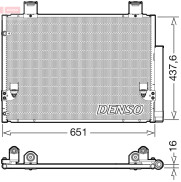 DCN50057 Kondenzátor, klimatizace DENSO