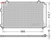 DCN50059 Kondenzátor, klimatizace DENSO