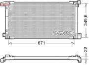 DCN50114 Kondenzátor, klimatizace DENSO