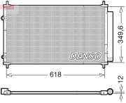 DCN50117 Kondenzátor, klimatizace DENSO