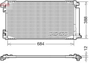 DCN50119 Kondenzátor, klimatizace DENSO