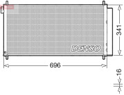 DCN50121 Kondenzátor, klimatizace DENSO