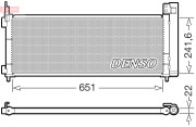 DCN50123 Kondenzátor, klimatizace DENSO