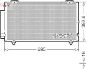 DCN50130 Kondenzátor, klimatizace DENSO