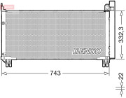 DCN51014 Kondenzátor, klimatizace DENSO