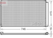 DCN51017 Kondenzátor, klimatizace DENSO