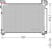 DCN51020 Kondenzátor, klimatizace DENSO