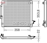 DCN99081 Kondenzátor, klimatizace DENSO