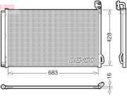 DCN99083 DENSO kondenzátor klimatizácie DCN99083 DENSO