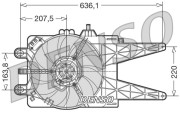 DER09015 Větrák, chlazení motoru DENSO