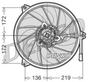 DER21007 Větrák, chlazení motoru DENSO