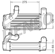 DIT50001 Chladič turba DENSO