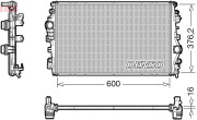 DRM01009 Chladič, chlazení motoru DENSO