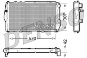 DRM02001 Chladič, chlazení motoru DENSO