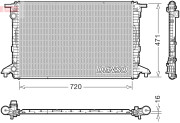 DRM02049 Chladič, chlazení motoru DENSO