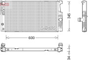 DRM05005 Chladič, chlazení motoru DENSO