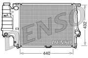 DRM05037 Chladič, chlazení motoru DENSO