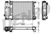 DRM05044 Chladič, chlazení motoru DENSO