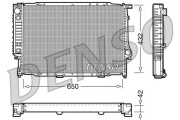 DRM05054 Chladič, chlazení motoru DENSO